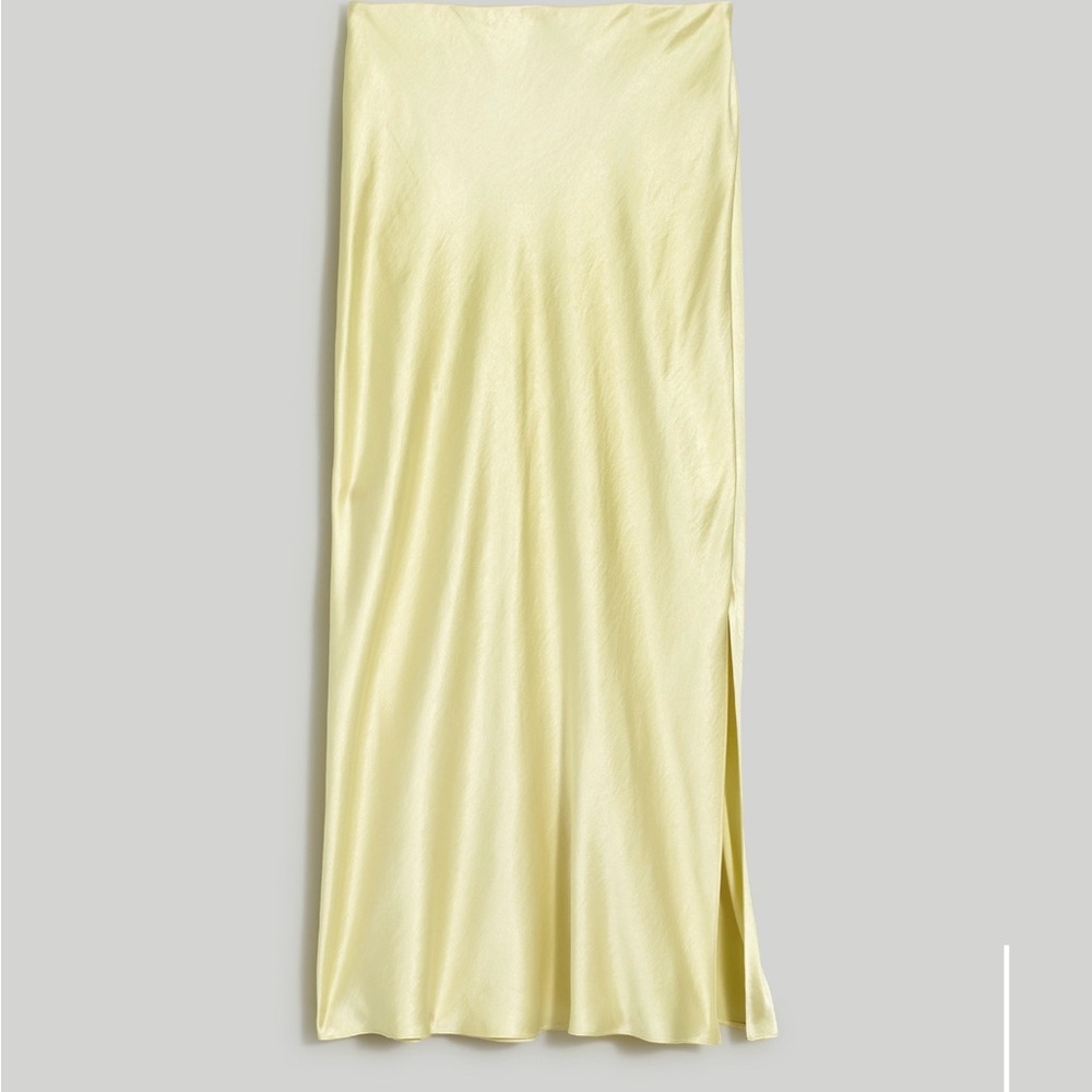 Madewell Light Yellow Midi Skirt
